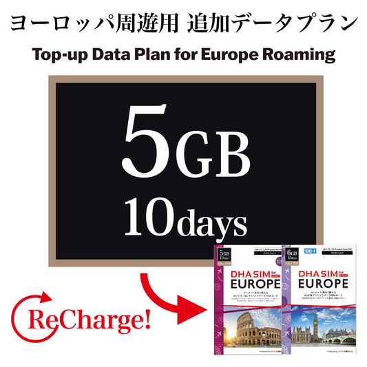 [Top-up Data Plan] Europe Roaming