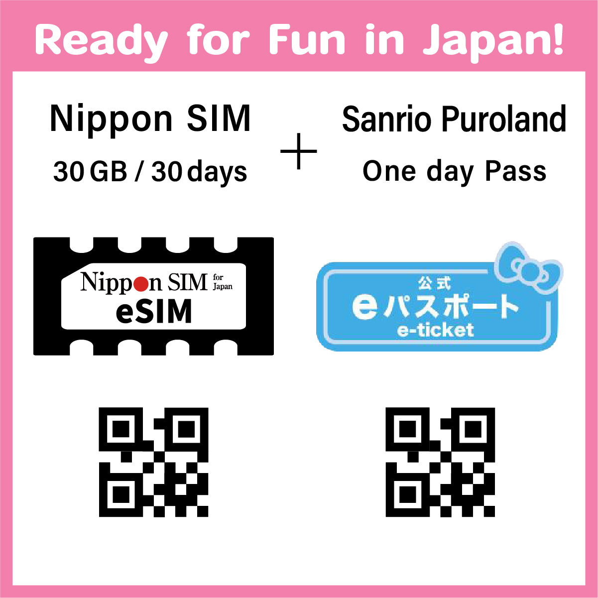 [Exclusively for Visitors to Japan] Sanrio Puroland Day Passport + [Ni ...